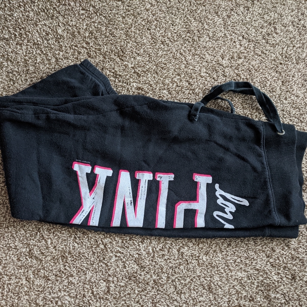 Pink crop sweatpants
